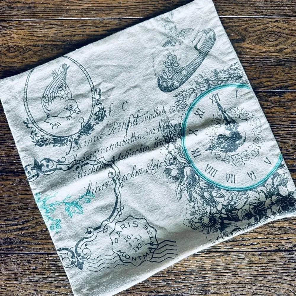 Hobby Lobby vintage style shabby chic linen blend 18x18 pillow cover